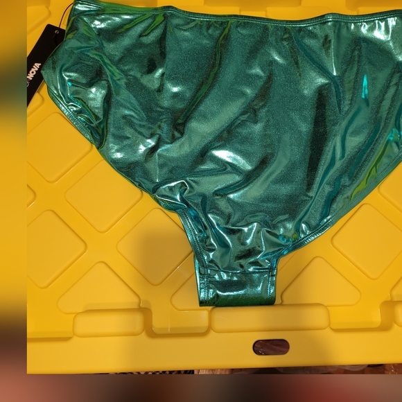 Fashion Nova Shimmering Teal Bikini Bottom - Picture 4 of 4